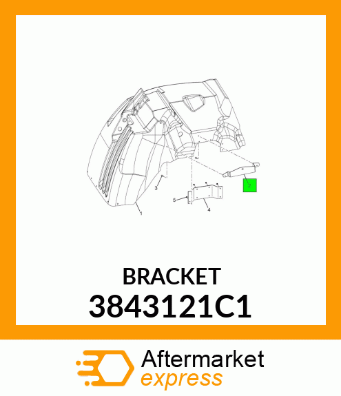 BRACKET 3843121C1