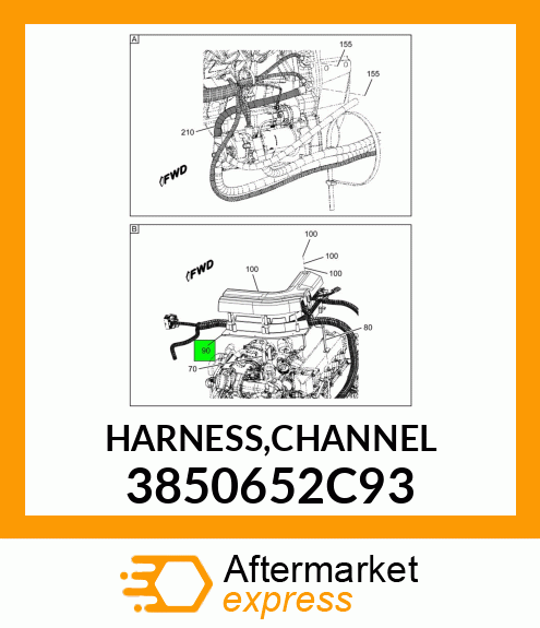 HARNESS,CHANNEL 3850652C93