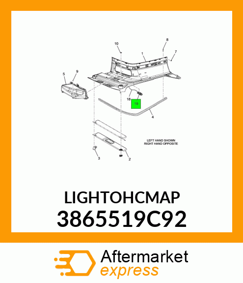 CLR_LAMP_ASSY 3865519C92