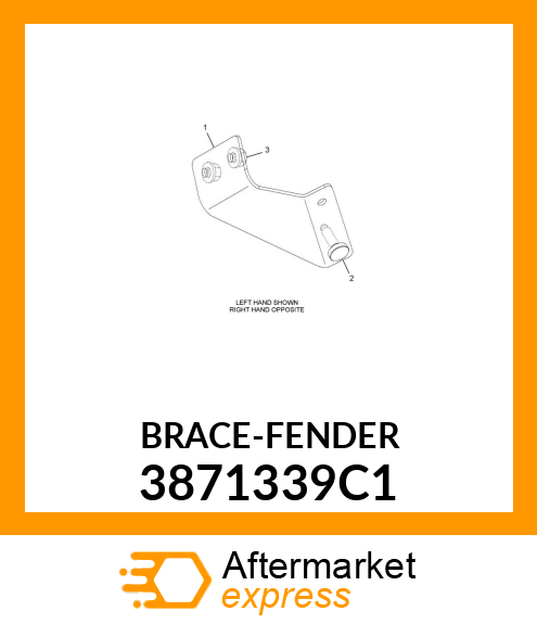 BRACE-FENDER 3871339C1