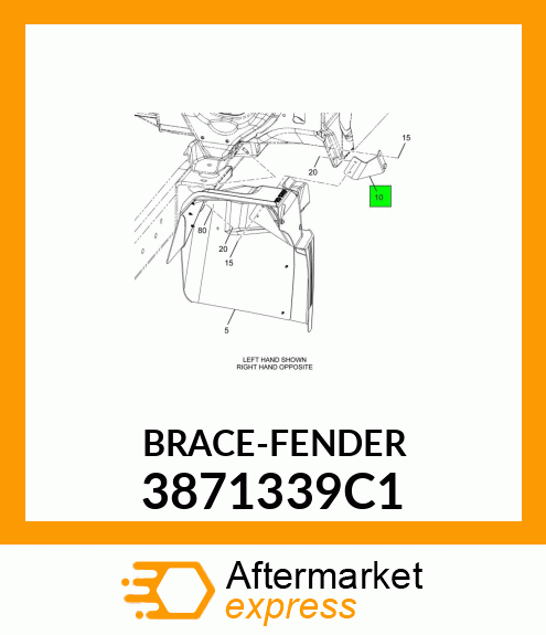 BRACE-FENDER 3871339C1