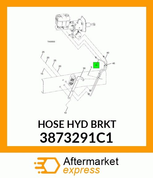 HOSE_HYD_BRKT 3873291C1