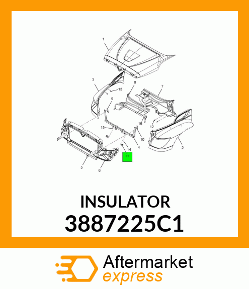 INSULATOR 3887225C1