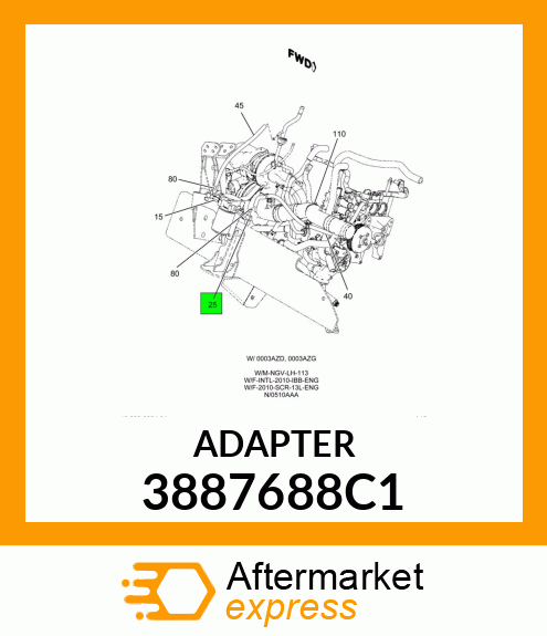 ADAPTER 3887688C1