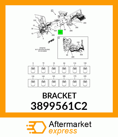 BRACKET 3899561C2