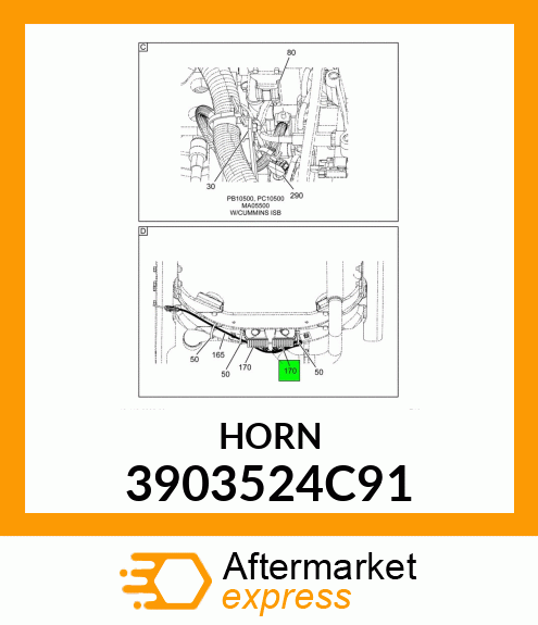 HORN 3903524C91