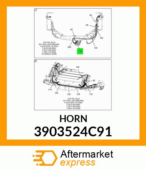 HORN 3903524C91