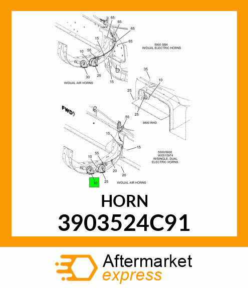 HORN 3903524C91