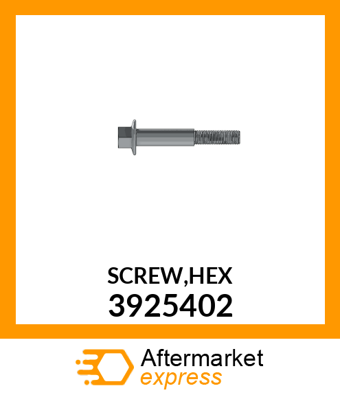 SCREW,HEX 3925402