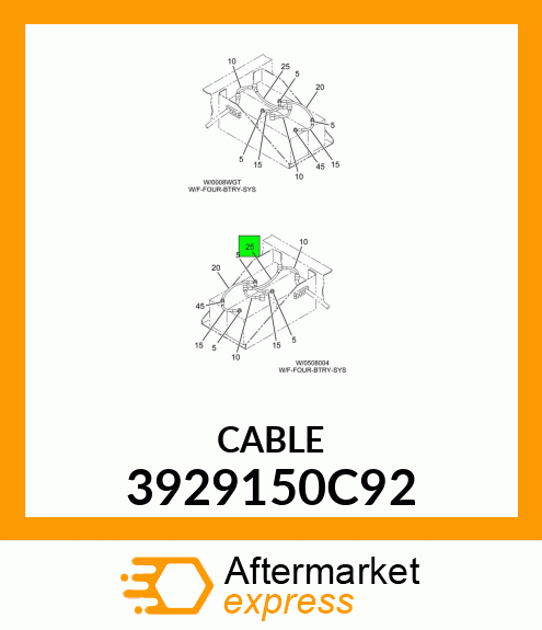 CABLE 3929150C92