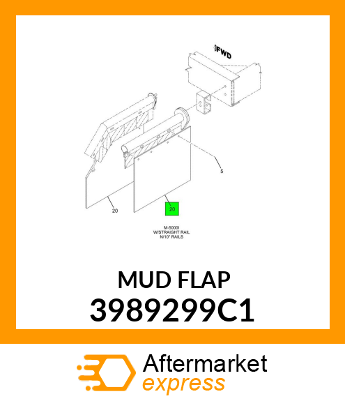 MUDFLAP 3989299C1