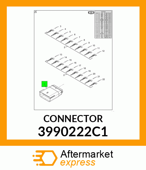 CONNECTOR 3990222C1