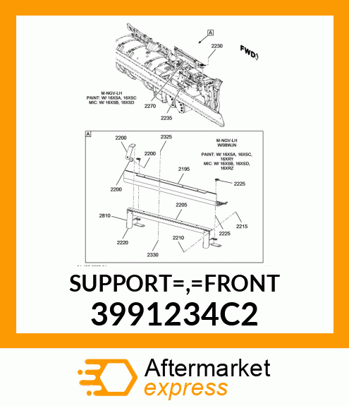 SUPPORT_,_FRONT 3991234C2