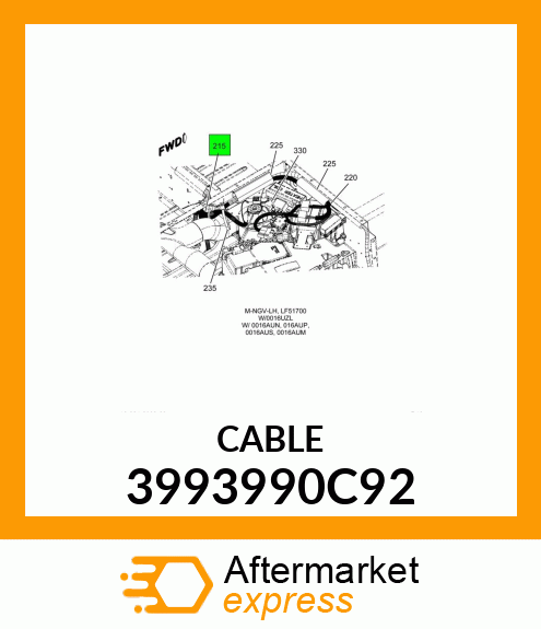 CABLE 3993990C92