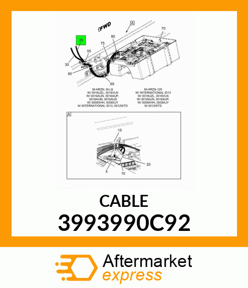 CABLE 3993990C92