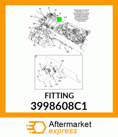 FITTING 3998608C1