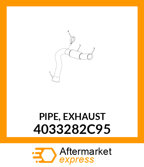 PIPE, EXHAUST 4033282C95