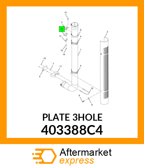 PLATE3HOLE 403388C4