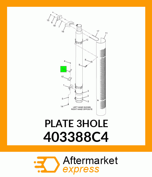 PLATE3HOLE 403388C4