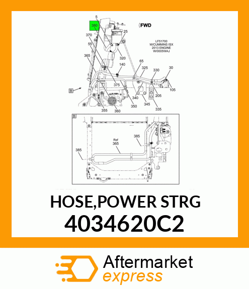 HOSE,POWER_STRG 4034620C2