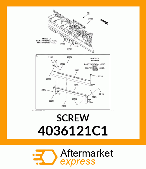 SCREW 4036121C1