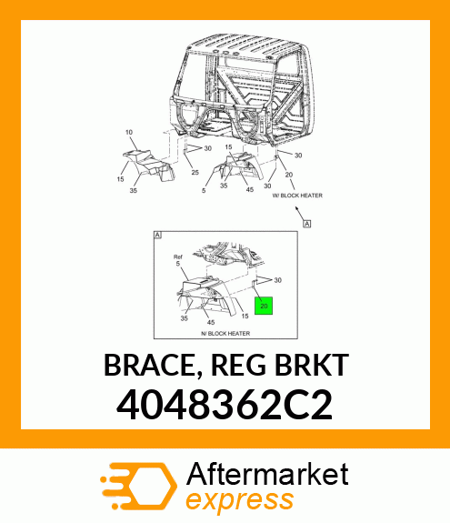 BRACE,REG_BRKT_ 4048362C2