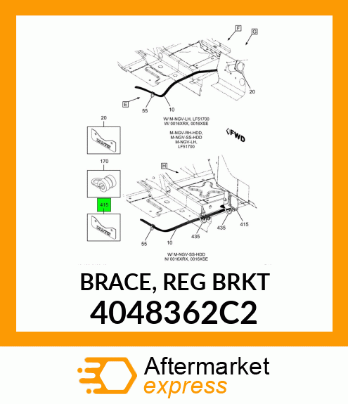 BRACE,REG_BRKT_ 4048362C2