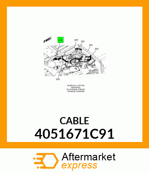 CABLE 4051671C91