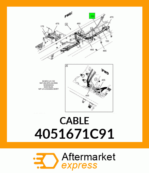 CABLE 4051671C91