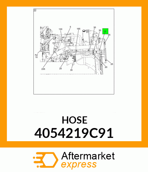 HOSE AIR CONDITION COMP TO COND PRESSURE /TEMPERATURE SENSOR PRO 122 IBB 4054219C91