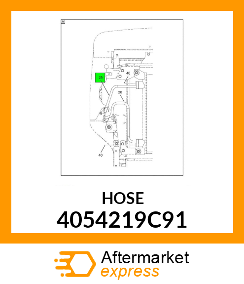 HOSE AIR CONDITION COMP TO COND PRESSURE /TEMPERATURE SENSOR PRO 122 IBB 4054219C91