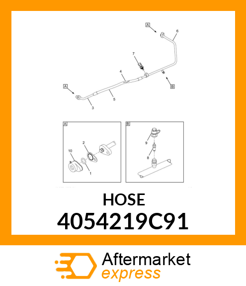 HOSE AIR CONDITION COMP TO COND PRESSURE /TEMPERATURE SENSOR PRO 122 IBB 4054219C91