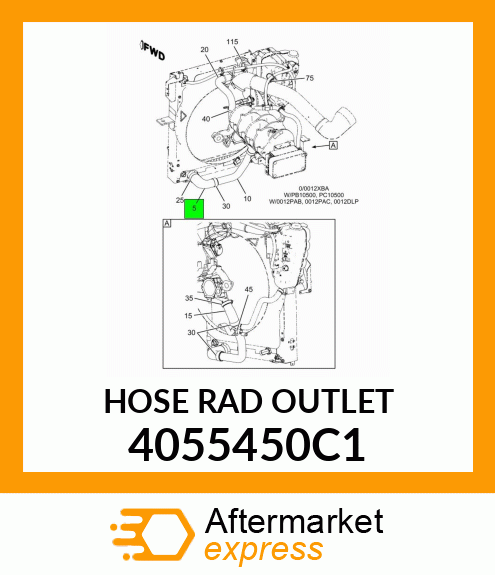 HOSE_RAD_OUTLET 4055450C1