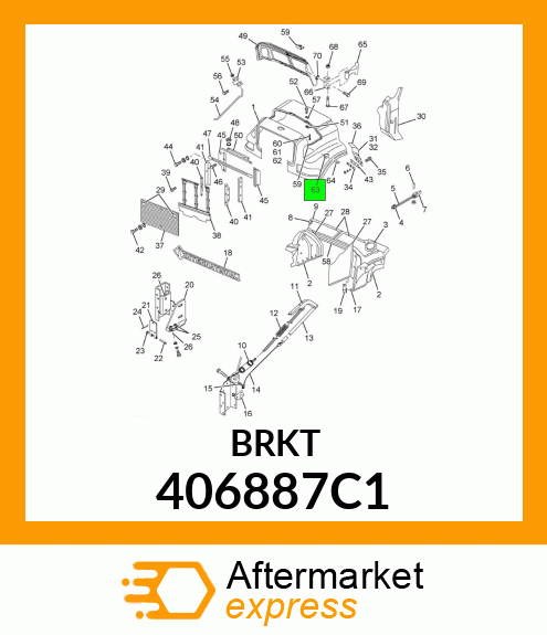 BRKT 406887C1