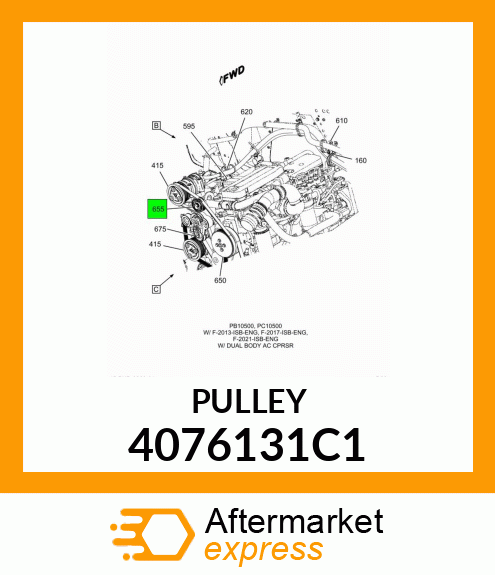 PULLEY 4076131C1