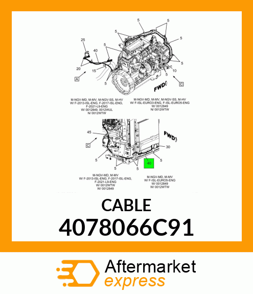 CABLE 4078066C91