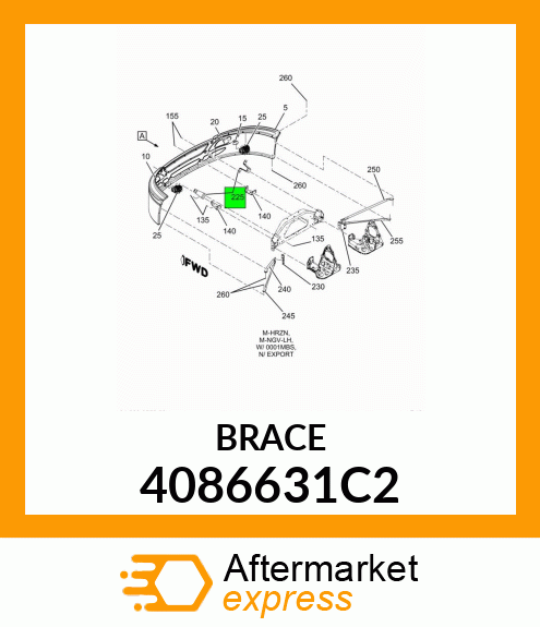 BRACE 4086631C2
