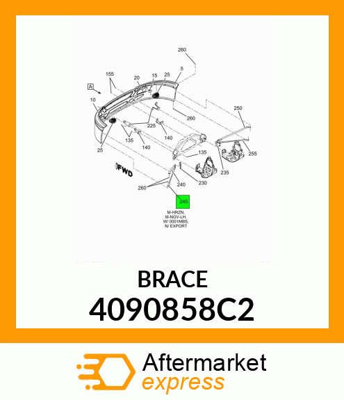 BRACE 4090858C2