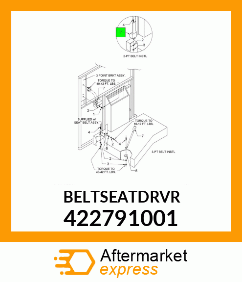 BELTSEATDRVR 422791001