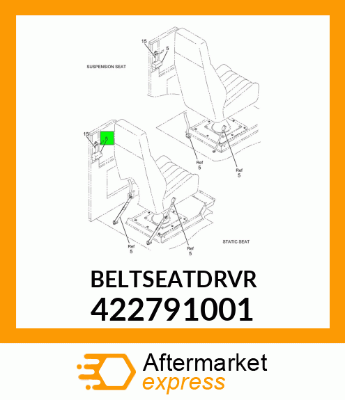 BELTSEATDRVR 422791001