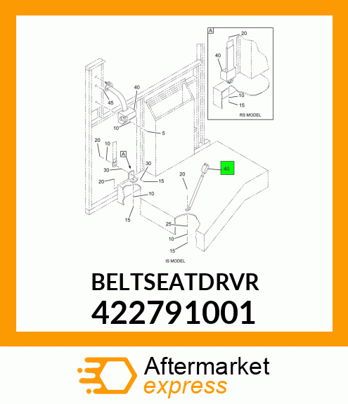 BELTSEATDRVR 422791001