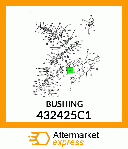 BUSHING 432425C1