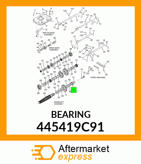 BEARING 445419C91