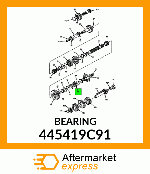 BEARING 445419C91