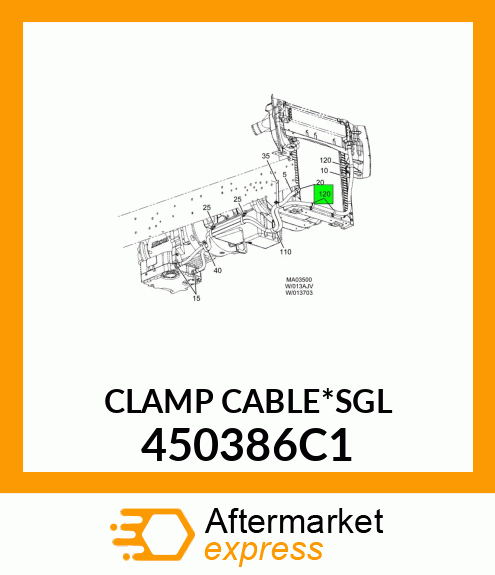 CLAMP_CABLE*SGL 450386C1