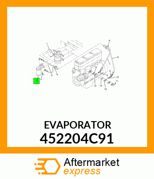 EVAPORATOR 452204C91