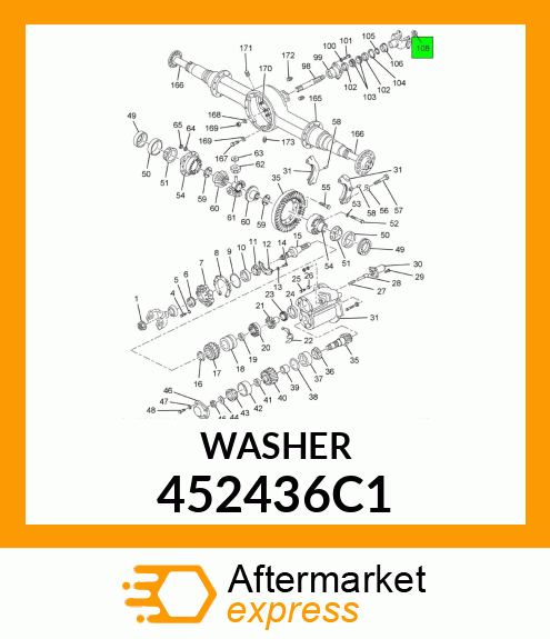 WASHER 452436C1