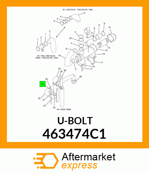 U-BOLT 463474C1