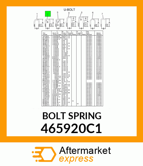 BOLTSPRING 465920C1