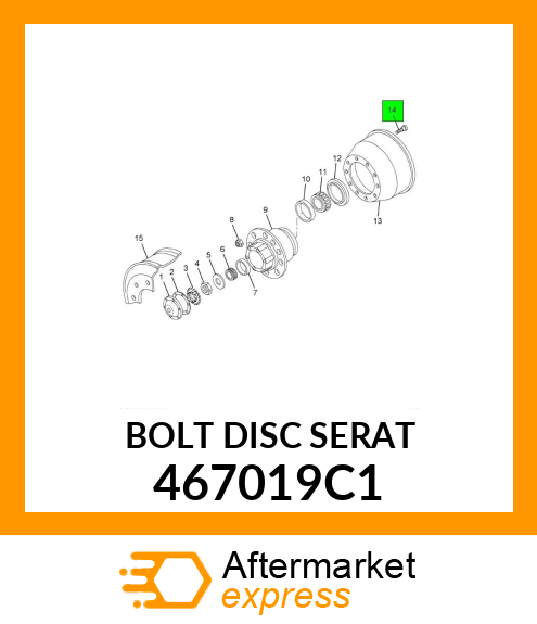 BOLTDISCSERAT 467019C1